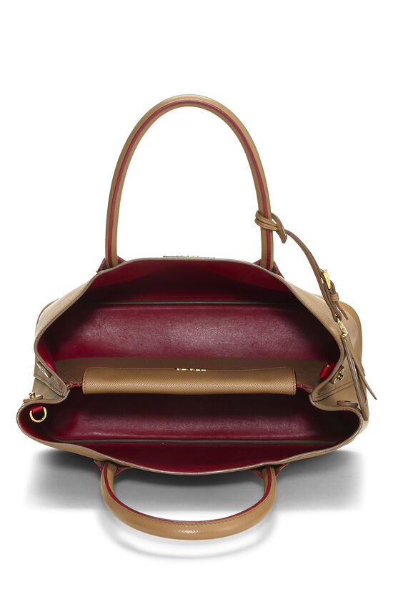 Brown Saffiano Double Bag Medium, , large image number 5