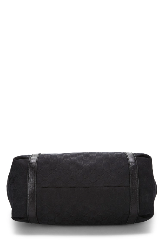 Black GG Canvas New Ladies Web Tote, , large image number 4