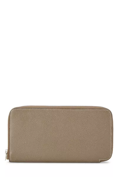 Etoupe Epsom Silk'In Continental Wallet