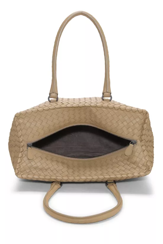 Beige Intrecciato Brick Tote, , large image number 5