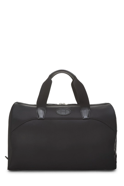 Hermès Black Toile Buffalo Leather Tou Tou Pet Carrier