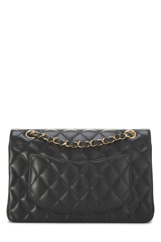 Black Quilted Lambskin Classic Double Flap Small, , large image number 3