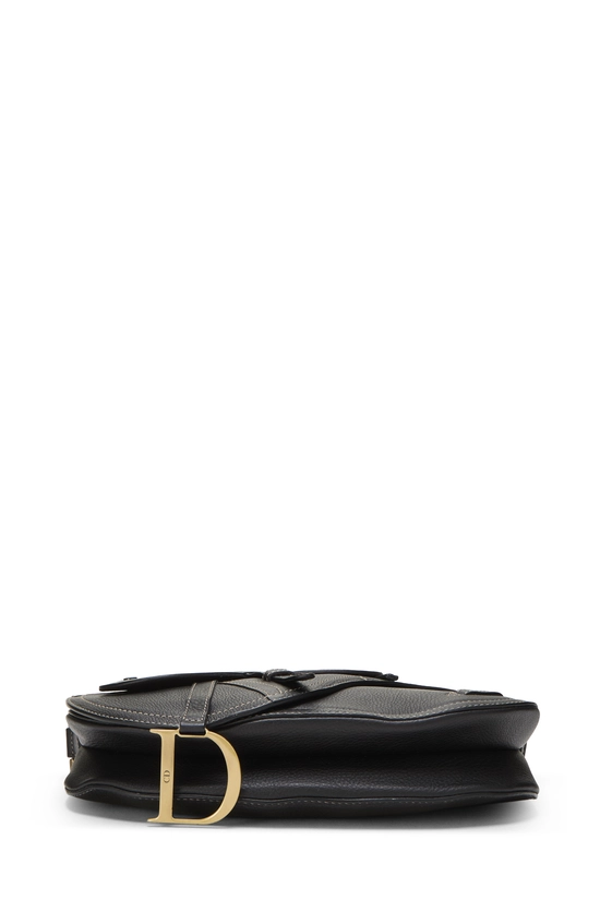 Black Calfskin Saddle Messenger, , large image number 4