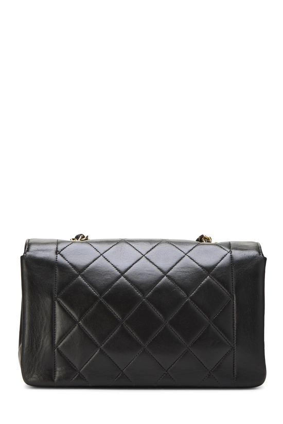 Black Quilted Lambskin Diana Flap Small, , large image number 3