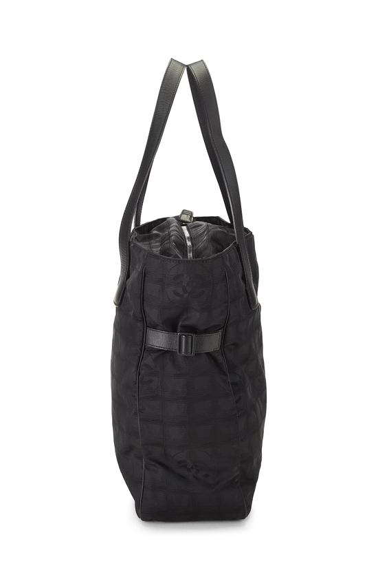 Black Nylon Travel Line Tote Medium, , large image number 2