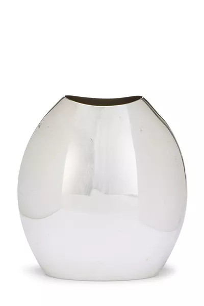 Silver Plated Bean Vase Small