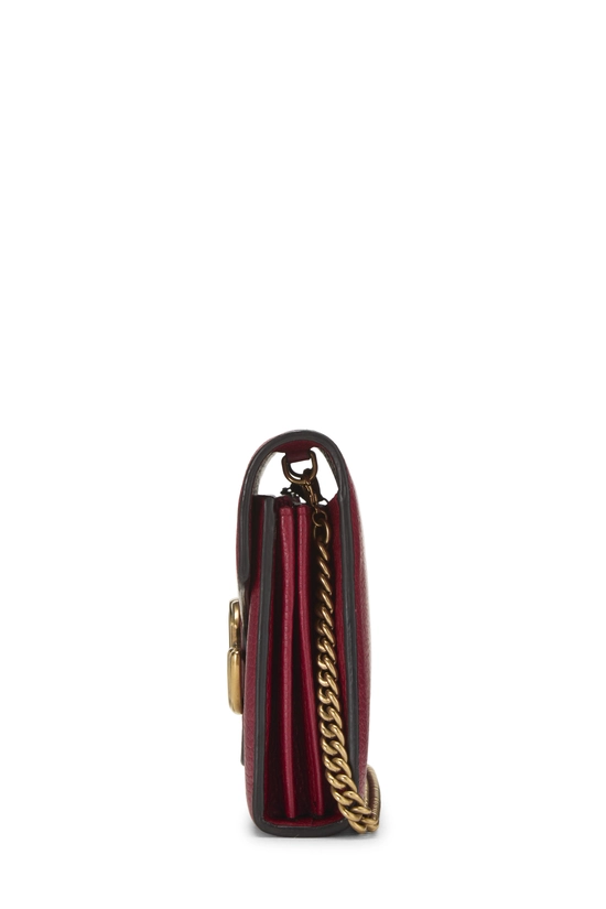 Red Leather GG Marmont Chain Bag Mini, , large image number 2