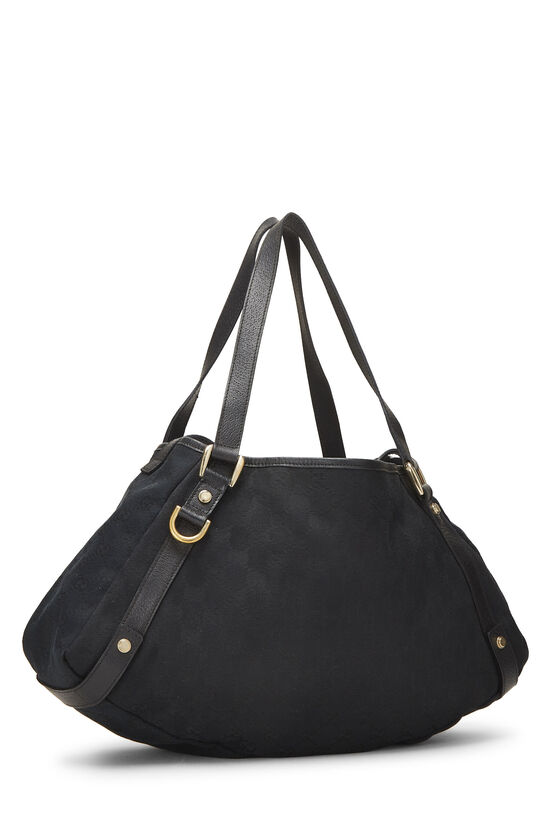 Black GG Canvas Abbey Tote Large, , large image number 1