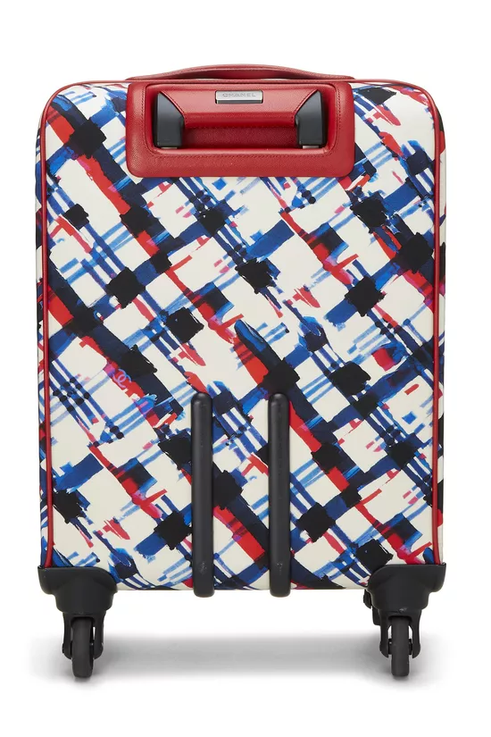 Multicolor Plaid Canvas Airlines Trolley, , large image number 3