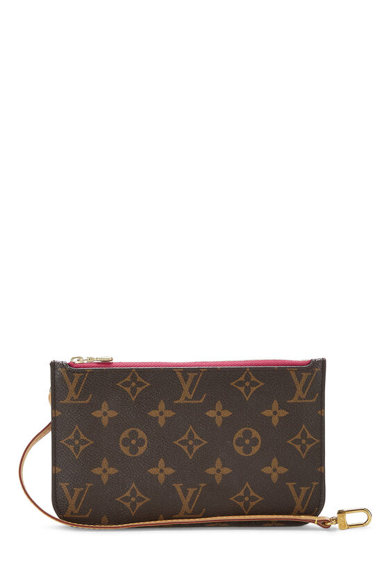 Pink Monogram Neverfull Pouch PM, , large image number 0