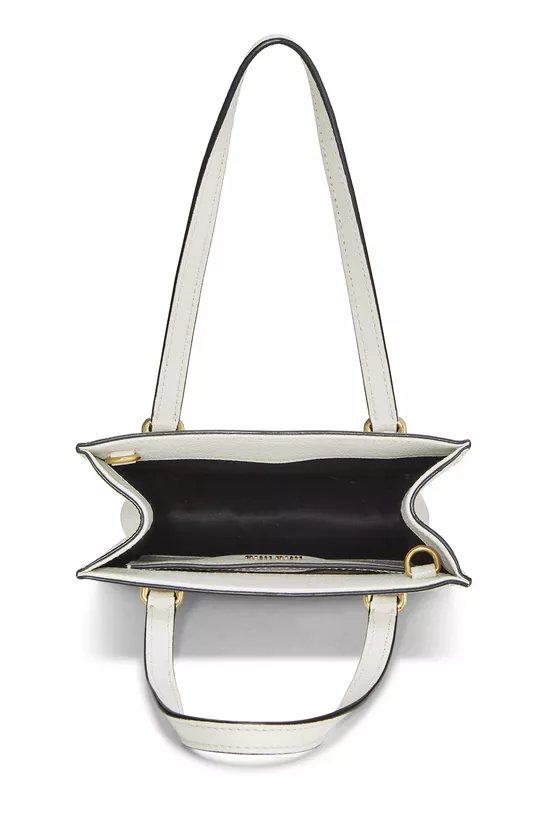 White Calfskin Handbag Small, , large image number 5