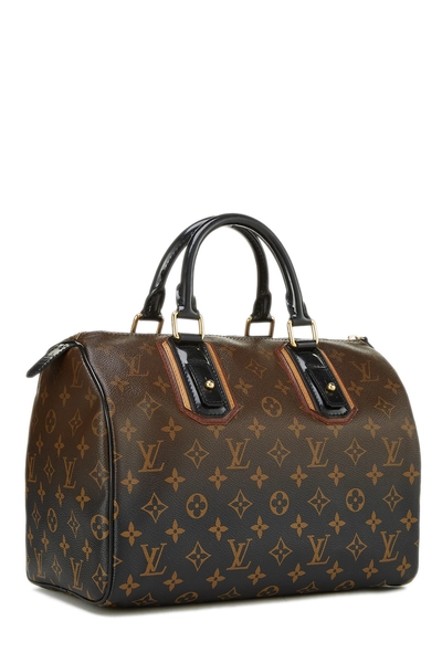 Monogram Canvas Black Mirage Speedy 30, , large