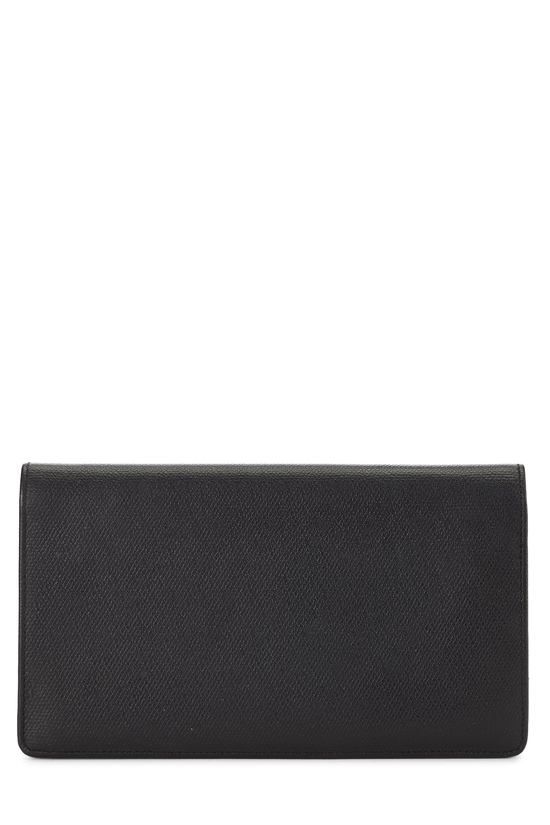 Black Calfskin Long Wallet, , large image number 2
