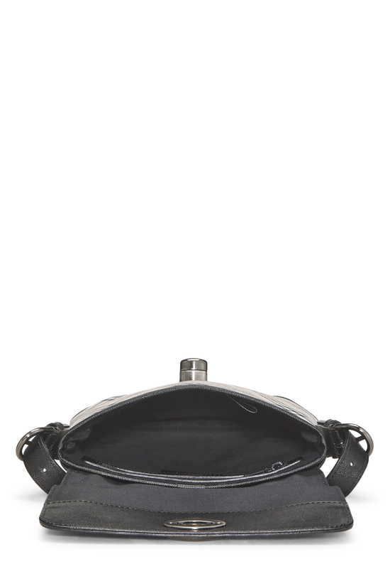 Black Jacquard Check Flap Crossbody Small, , large image number 5