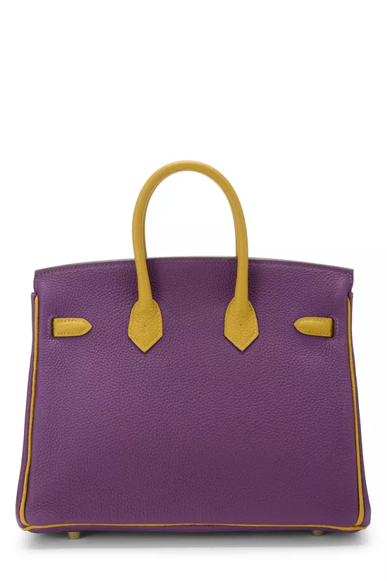 Anemone & Jaune Ambre Horseshoe Birkin 25 Special Order, , large image number 3