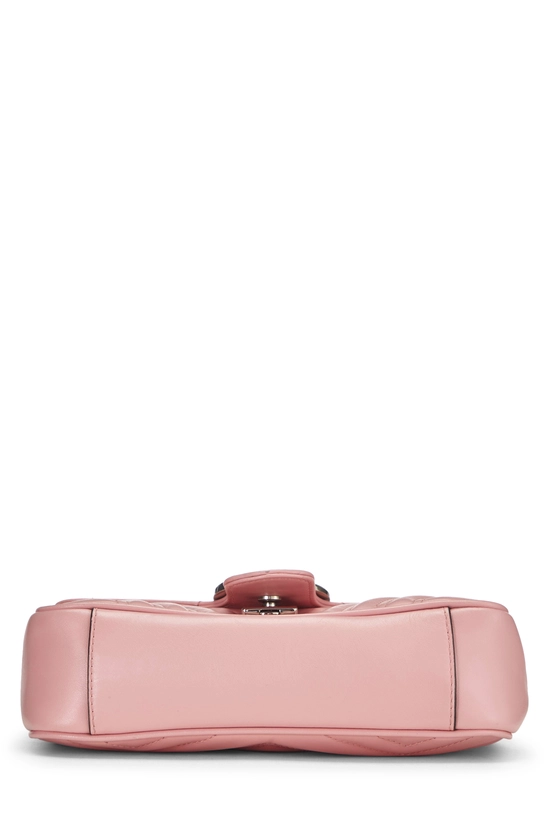 Pink Leather GG Marmont Shoulder Bag Mini, , large image number 4