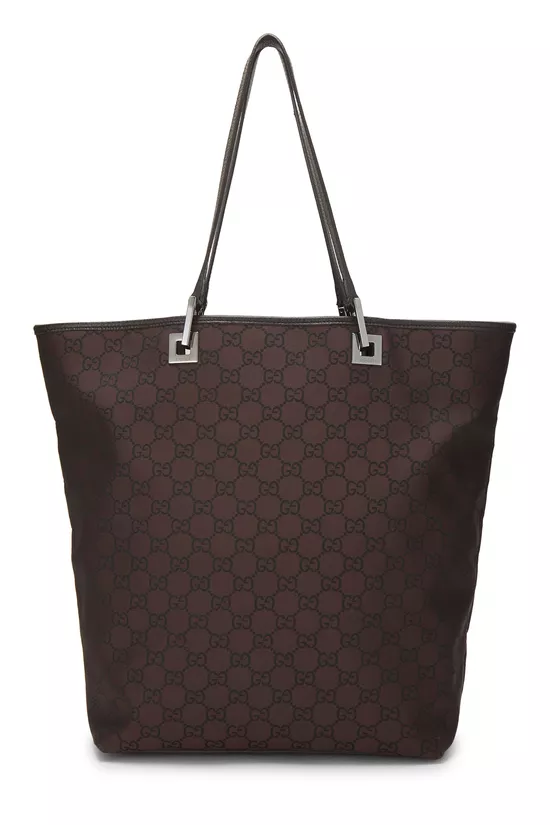 Brown GG Nylon Tote, , large image number 0