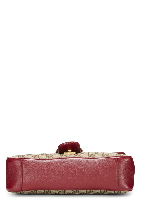 Red Canvas GG Marmont Shoulder Small, , large image number 4