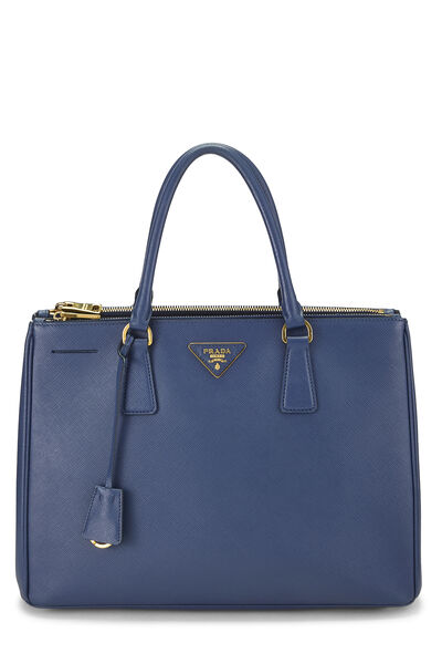 Blue Saffiano Executive Tote Large