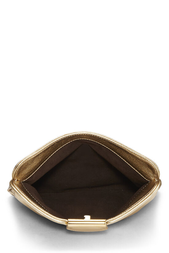 Gold Leather Sofia Coppola (SC) Slim Clutch MM, , large image number 5