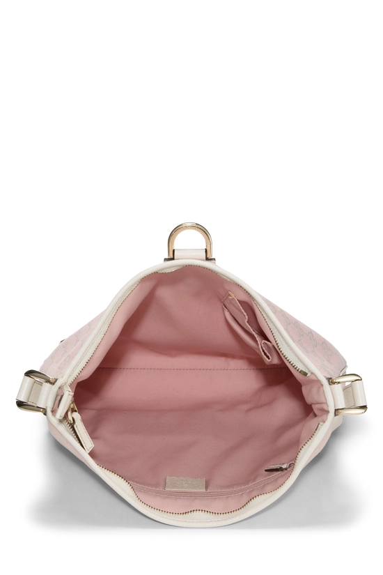 Pink GG Canvas D-Ring Abbey Messenger, , large image number 5