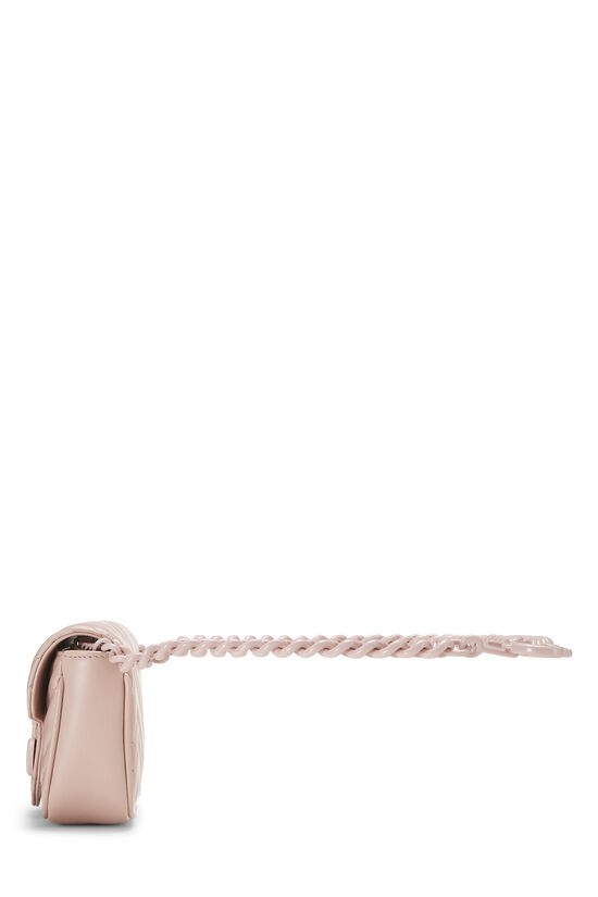 Pink Chevron Leather GG Marmont Belt Bag, , large image number 2