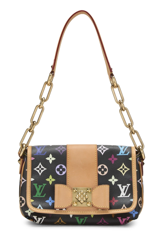 Takashi Murakami x Louis Vuitton Black Monogram Multicolore Patty, , large image number 0