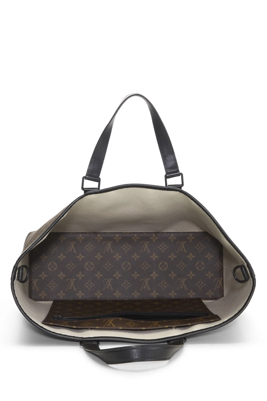 Black Monogram Canvas Macassar Weekender GM, , large image number 5