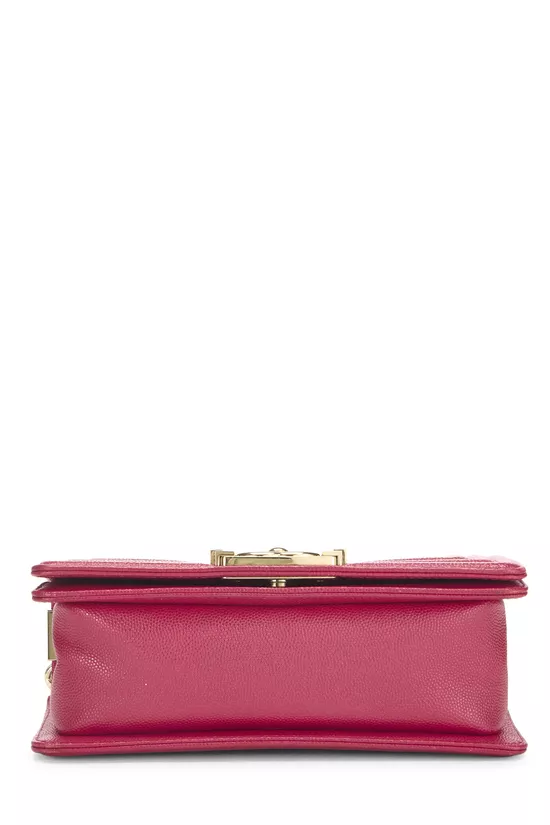 Pink Quilted Caviar Boy Bag Small, , large image number 4