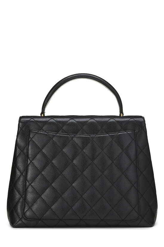Black Quilted Caviar Kelly Jumbo, , large image number 3