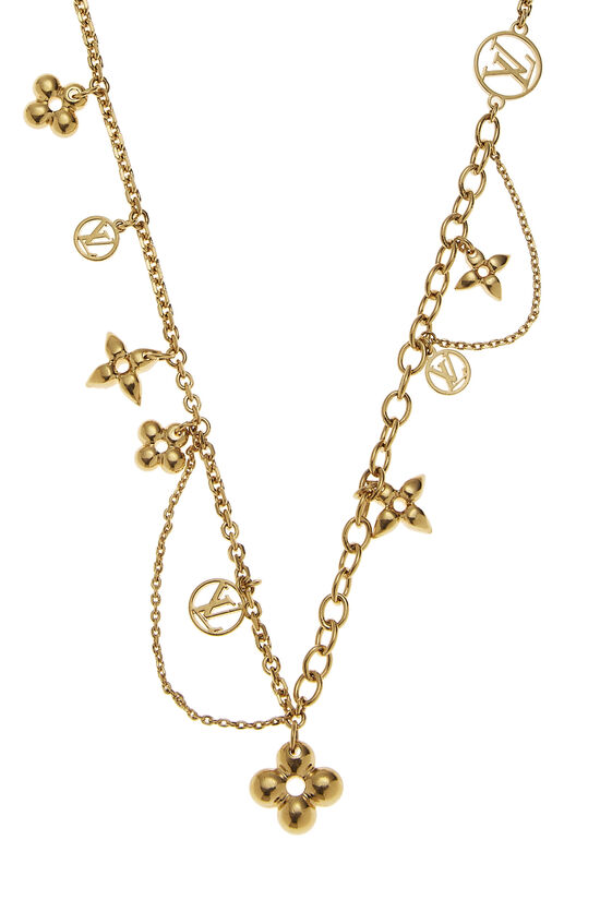 Milepæl foran At afsløre Louis Vuitton Gold Blooming Supple Charm Necklace QJJHXR17DB005 | WGACA