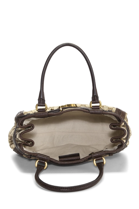 Brown Original GG Canvas Running Tote, , large image number 5