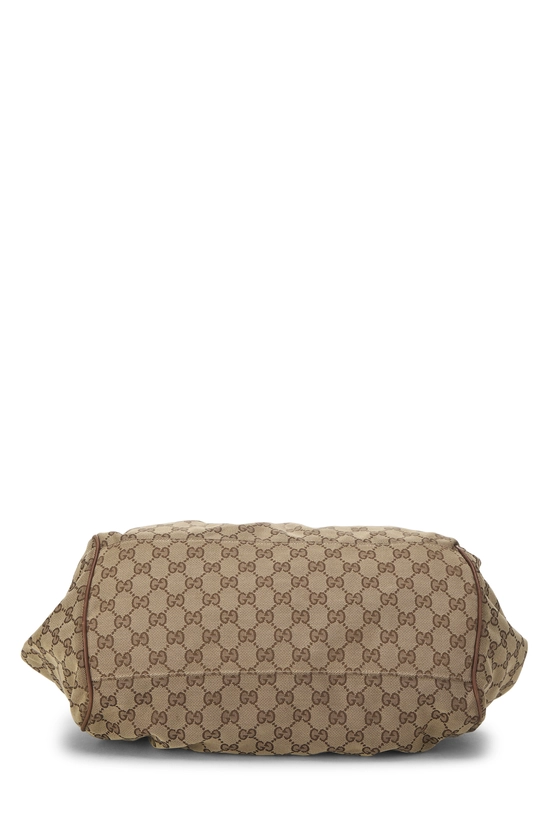 Brown Original GG Canvas Sukey Boston Handbag, , large image number 4