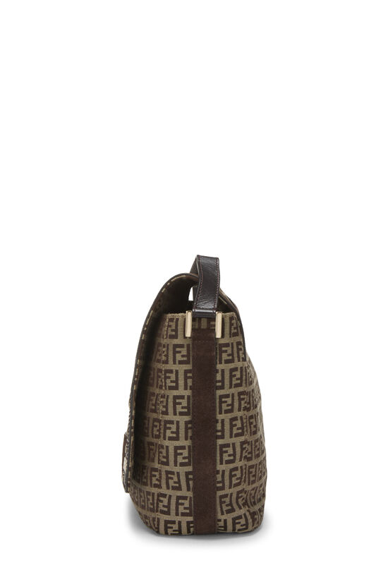 Brown Zucchino Canvas Flap Messenger Bag Medium, , large image number 2