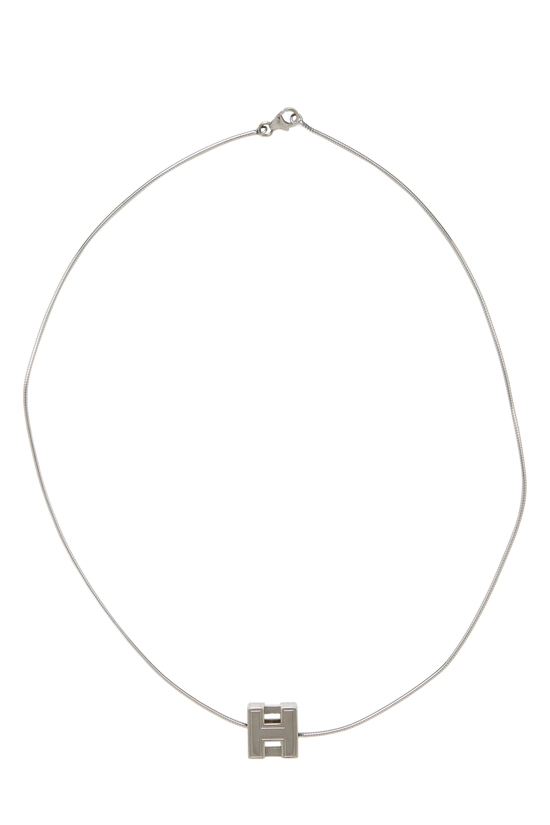 Silver Cage d'H Necklace, , large image number 0