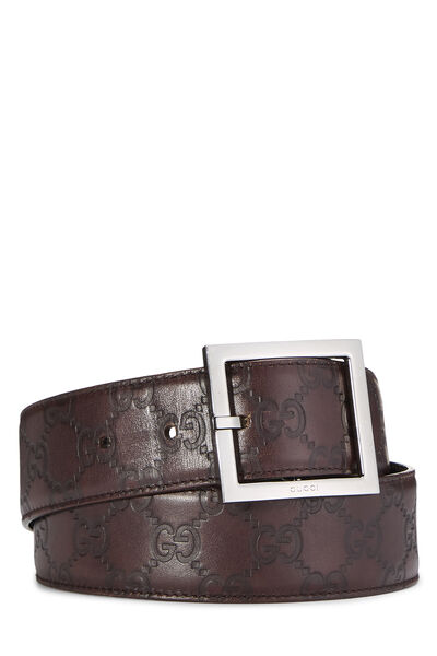 Brown Guccissima Leather Belt 80