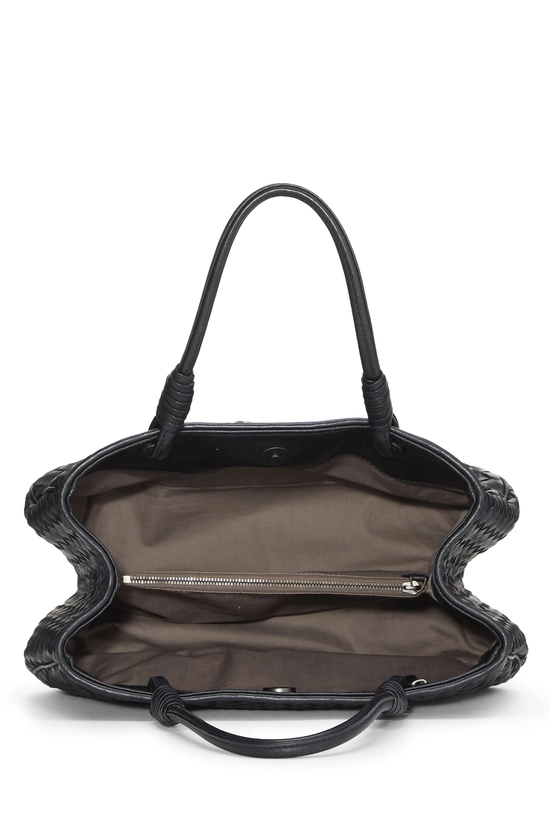 Black Intrecciato Tote Small, , large image number 5