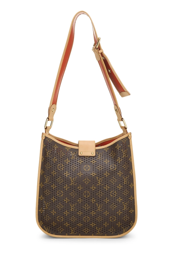 Orange Monogram Perforated Musette, , large image number 3