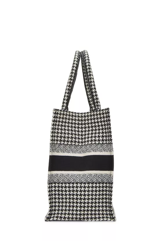 Black Houndstooth Canvas Book Tote Medium, , large image number 2