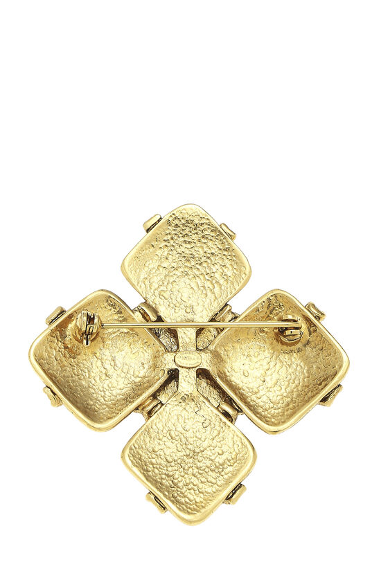 Gold 'CC' Cross Pin, , large image number 1