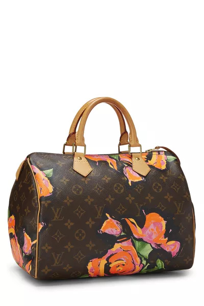 Stephen Sprouse x Louis Vuitton Monogram Roses Speedy 30, , large