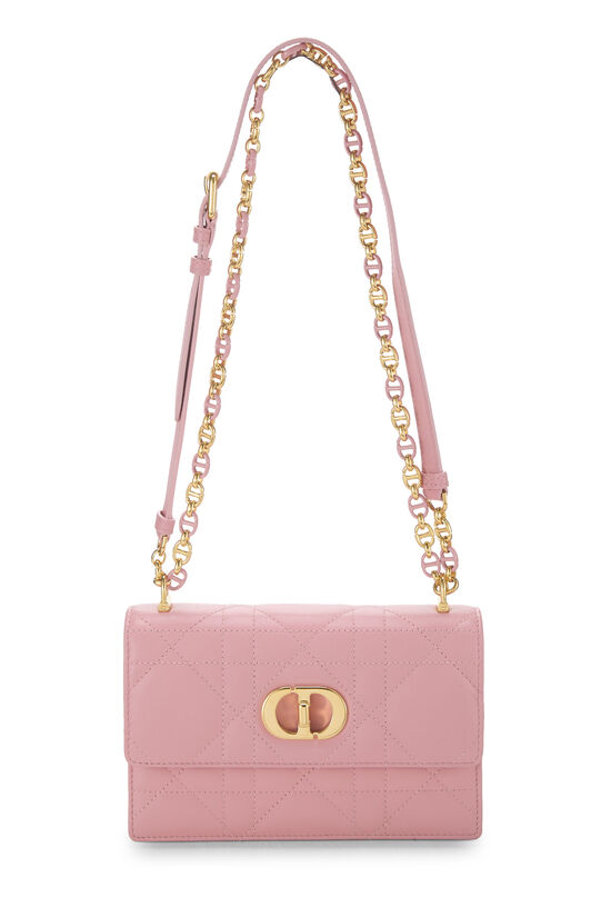 Pre-Owned Pink Cannage Lambskin Miss Caro Bag Mini Q9B5401IP9001
