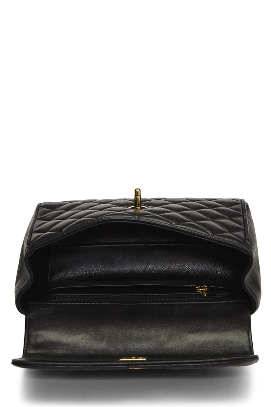 Black Quilted Lambskin Kelly Small, , large image number 5