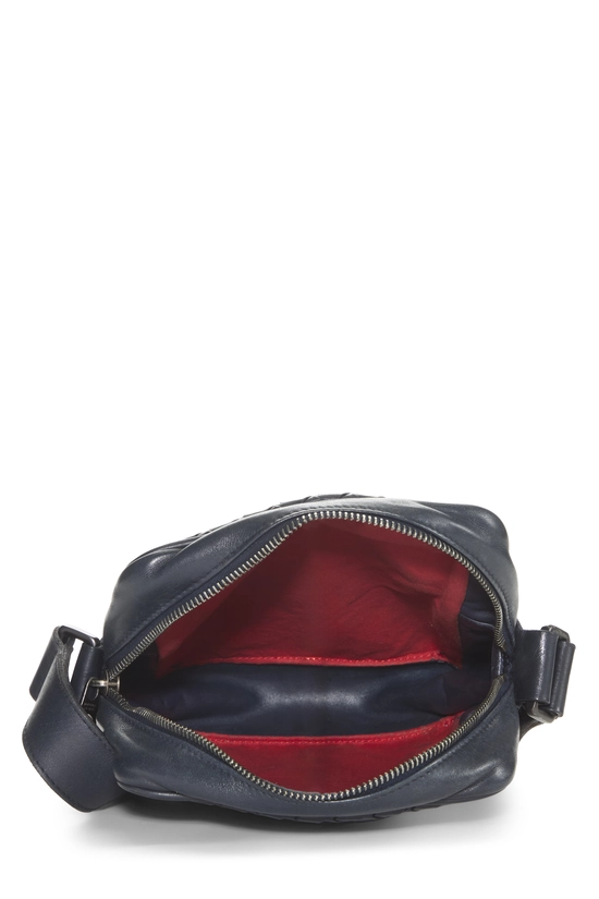 Black Intrecciato Leather Crossbody Small, , large image number 5
