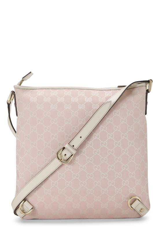 Pink GG Canvas D-Ring Abbey Messenger, , large image number 3