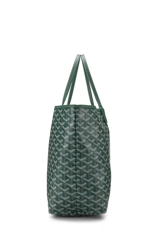 Green Goyardine Canvas Heart Saint-Louis PM, , large image number 2