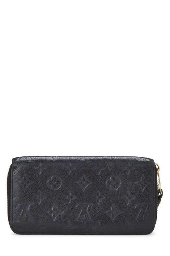 Louis Vuitton Black Monogram Empreinte Zippy Wallet QJA0FKLQKB052 