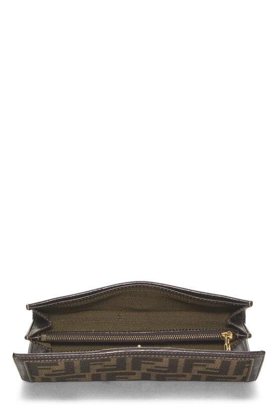 Brown Zucca Canvas Long Wallet, , large image number 3