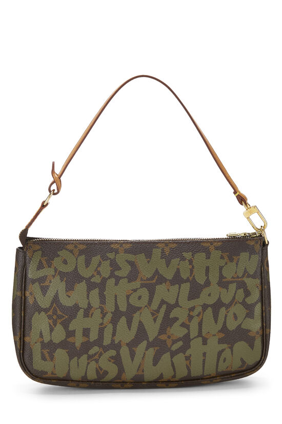 Stephen Sprouse x Louis Vuitton Green Graffiti Pochette, , large image number 3