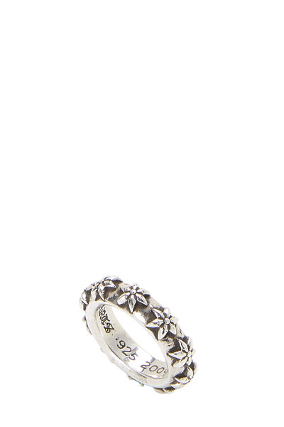 Sterling Silver Star Band Ring